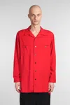 Y's Button-down Shirt In Red