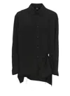 Y's Shirt With Cut Out Details In Black