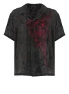 Y's Black Shirt With Pattern