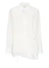 Y's Cut-out Cotton Shirt In White