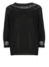Y's Cotton Sweater In Black