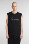 Y's Logo-print Tank Top In Black