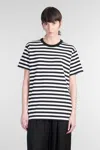 Y's Striped Sweater In White