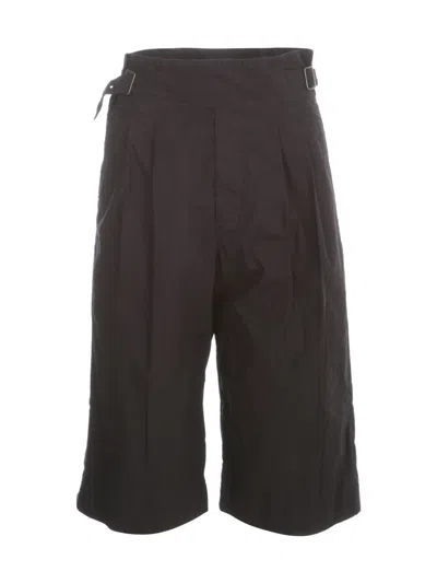 Y's Typewriter Pr Dye Gurkha Halp Pants In Brown