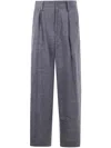 Y's Pleated-front Wool Trousers