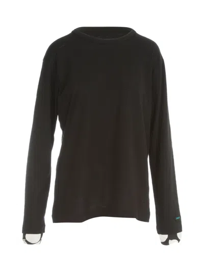Y'S Y'S UNEVEN YARN X PE POLKA PIG L/S T-SHIRT