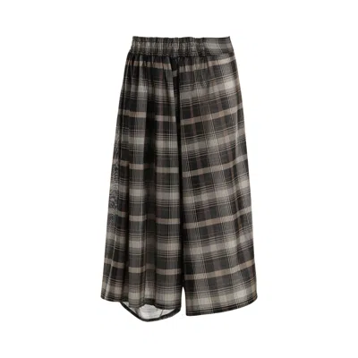 Pre-owned Y's U-right Side Gather Pants 'beige' | Tan | Women's Size 2 In Brown