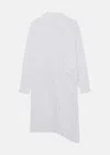 Y'S Y'S WHITE CLASSIC-COLLAR COTTON DRESS