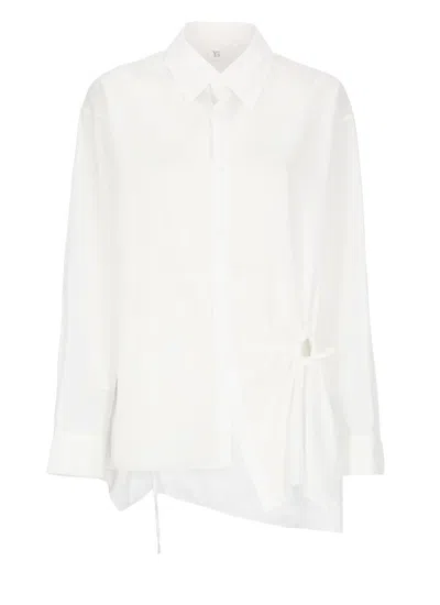 Y'S Y'S WHITE COTTON SHIRT