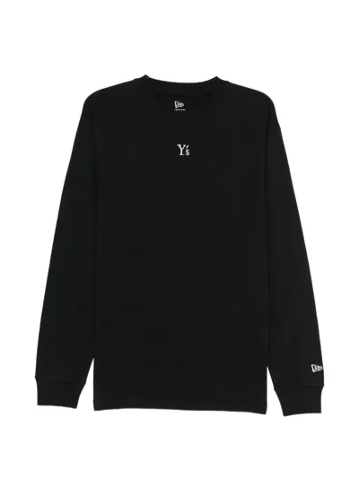 Y's X New Era Cotton Tee In Black