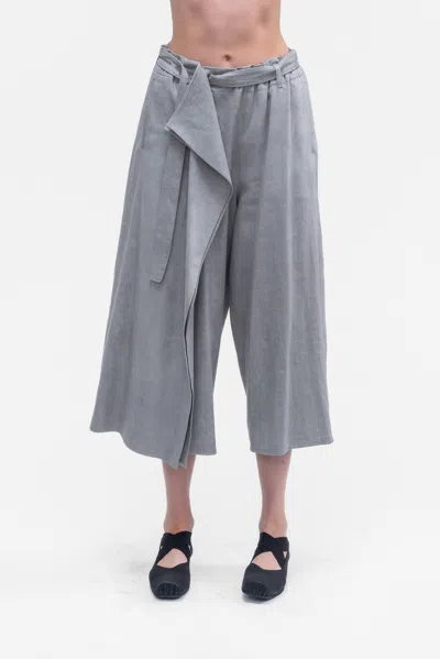 Y's Yohji Yamamoto Ka Belted Pant In Gray