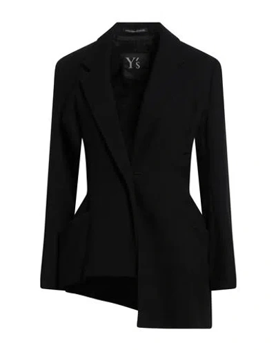 Y's Yohji Yamamoto Woman Blazer Black Size 2 Wool, Nylon