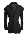 Y's Yohji Yamamoto Woman Blazer Black Size 3 Rayon, Linen In Black