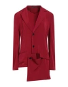 Y's Yohji Yamamoto Woman Blazer Brick Size 2 Triacetate, Polyester In Red