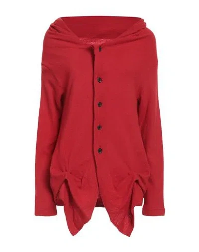 Y's Yohji Yamamoto Woman Cardigan Red Size 2 Wool, Nylon