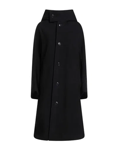 Y's Yohji Yamamoto Woman Coat Black Size 2 Wool, Nylon