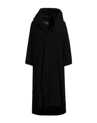 Y's Yohji Yamamoto Woman Coat Black Size 2 Wool, Nylon