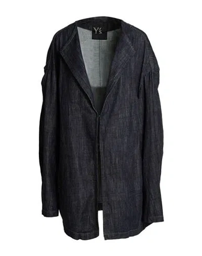 Y's Yohji Yamamoto Woman Denim Outerwear Blue Size 2 Cotton