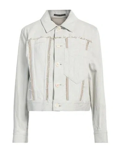 Y's Yohji Yamamoto Woman Denim Outerwear Light Grey Size 2 Cotton