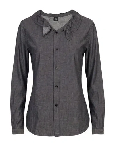 Y's Yohji Yamamoto Woman Denim Shirt Black Size 2 Cotton