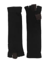 Y's Yohji Yamamoto Woman Gloves Black Size S Wool, Mohair Wool, Nylon