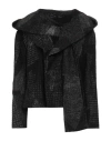 Y's Yohji Yamamoto Woman Jacket Black Size 2 Wool, Cotton, Acrylic, Nylon In Black