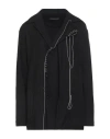 Y's Yohji Yamamoto Woman Jacket Black Size 2 Wool, Polyurethane In Black