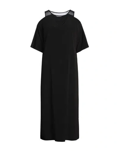 Y's Yohji Yamamoto Woman Midi Dress Black Size 2 Triacetate, Polyester