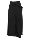 Y's Yohji Yamamoto Woman Midi Skirt Black Size 2 Cotton In Black
