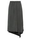 Y's Yohji Yamamoto Woman Midi Skirt Dark Green Size 1 Triacetate, Polyester In Green
