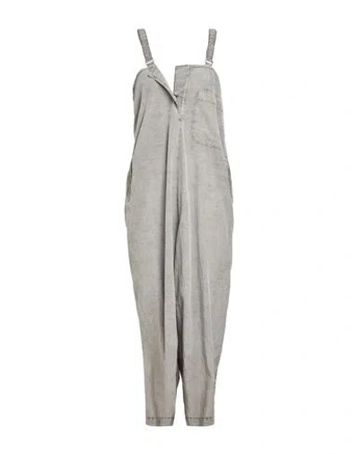 Y's Yohji Yamamoto Woman Overalls Grey Size 2 Cupro, Cotton