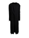 Y's Yohji Yamamoto Woman Overcoat & Trench Coat Black Size 3 Rayon