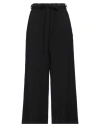 Y's Black Straight Pants In Black