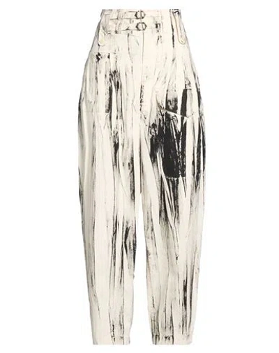 Y's Yohji Yamamoto Woman Pants Ivory Size 2 Cotton In Neutral