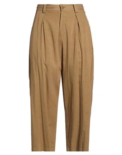 Y's Yohji Yamamoto Woman Pants Khaki Size 2 Rayon, Linen In Brown