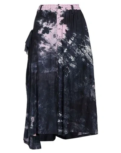 Y's Yohji Yamamoto Woman Pants Midnight Blue Size 2 Cupro, Cotton