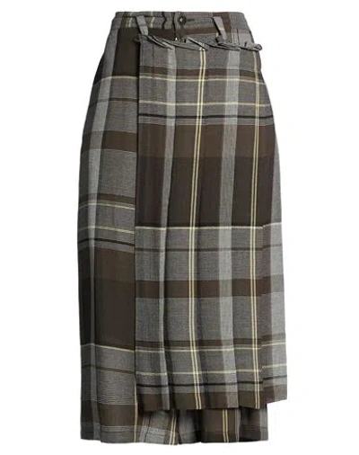 Y's Yohji Yamamoto Woman Pants Military Green Size 1 Rayon, Cellulose, Nylon, Wool