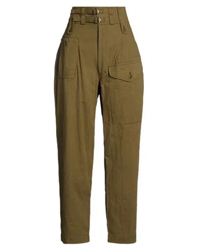 Y's Yohji Yamamoto Woman Pants Military Green Size 2 Cotton