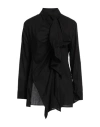 Y's Yohji Yamamoto Woman Shirt Black Size 2 Cotton In Black