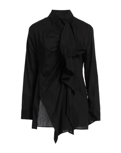 Y's Yohji Yamamoto Woman Shirt Black Size 2 Cotton