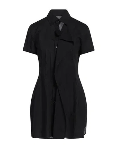 Y's Yohji Yamamoto Woman Shirt Black Size 3 Rayon, Linen