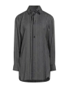 Y's Yohji Yamamoto Woman Shirt Charcoal Size 2 Wool, Rayon In Gray