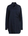 Y's Yohji Yamamoto Woman Shirt Navy Size 2 Cupro In Navy