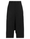 Y's Yohji Yamamoto Woman Shorts & Bermuda Shorts Black Size 2 Cotton