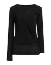 Y's Yohji Yamamoto Woman Sweater Black Size 2 Wool, Cotton In Black