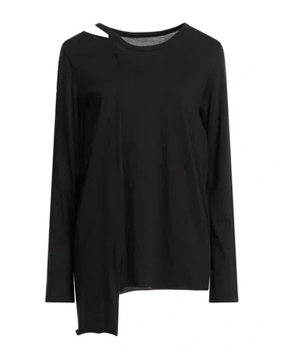 Y's Yohji Yamamoto Woman T-shirt Black Size 2 Cotton
