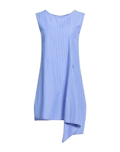 Y's Yohji Yamamoto Woman Top Azure Size 2 Cotton In Blue