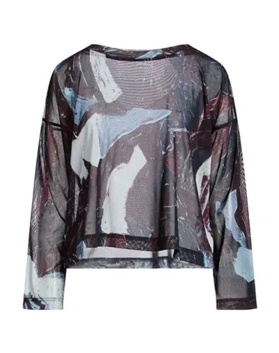 Y's Yohji Yamamoto Woman Top Burgundy Size 2 Polyester In Multi