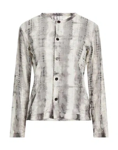 Y's Yohji Yamamoto Woman Top Light Grey Size 2 Polyester In Gray