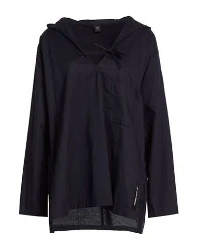 Y's Yohji Yamamoto Woman Top Midnight Blue Size 2 Cotton
